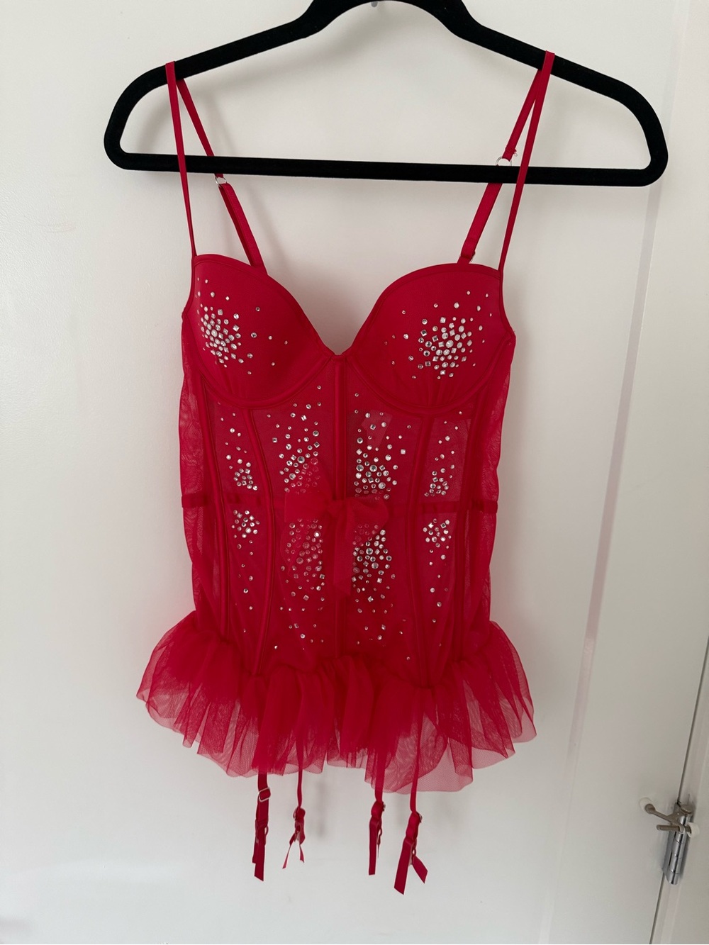 Victoria's Secret Red Lingerie Top 36B